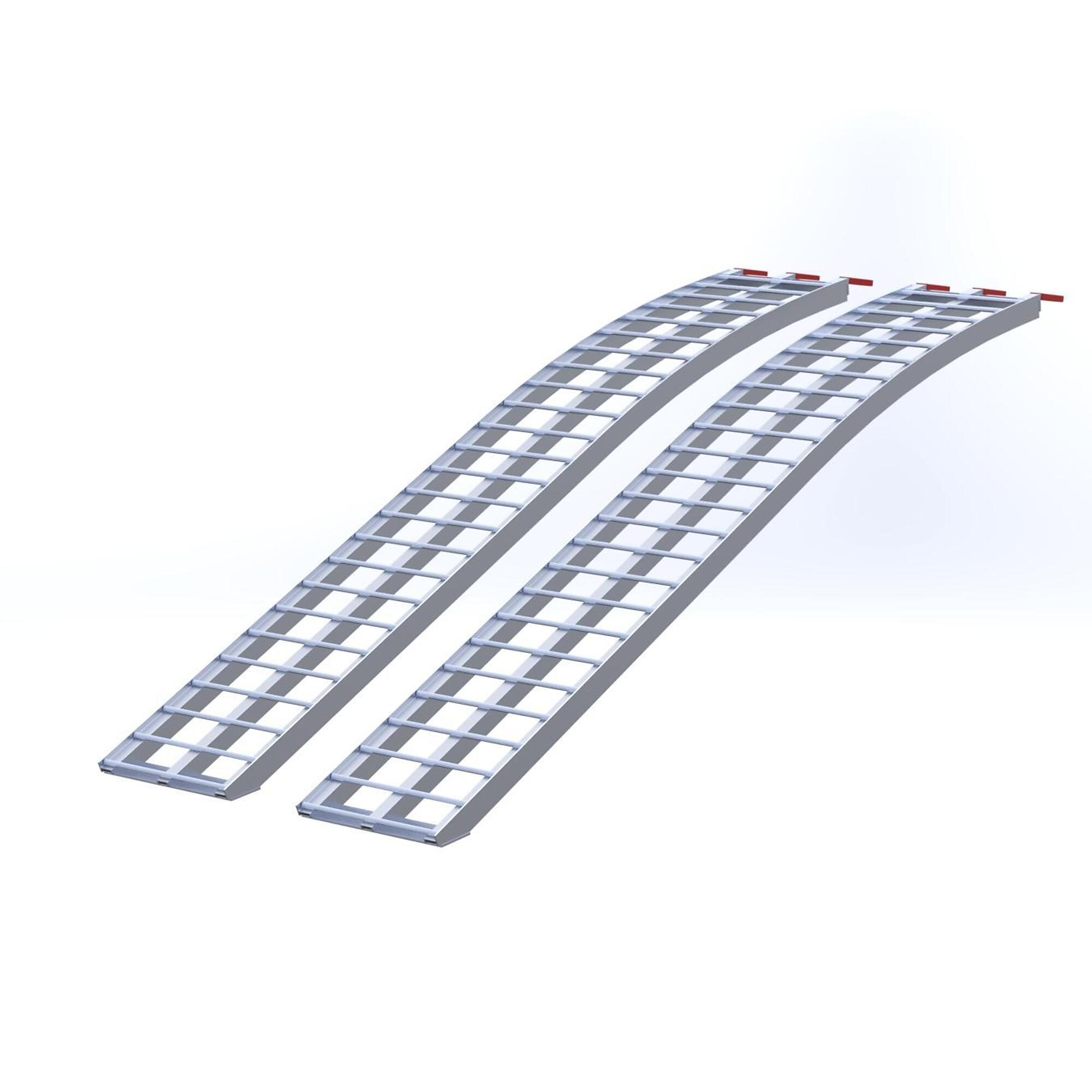 Five Star Manufacturing, Aluminum Arch Ramp Pair 7ft.4in.x12in.1500 lb, Capacity 1500 lb, Model# 712